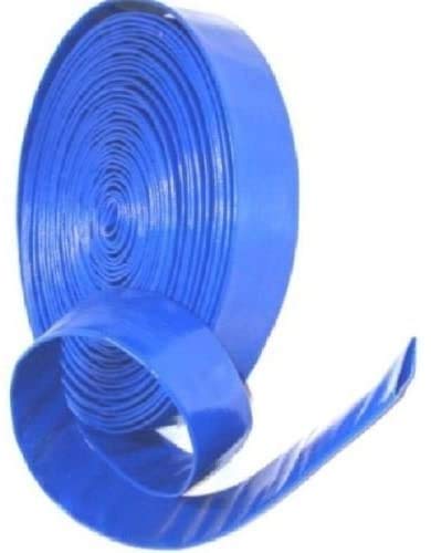 Equip247uk Blue Layflat Water Discharge Hose Pipe Pump Irrigation - 25mm (1") (20m)