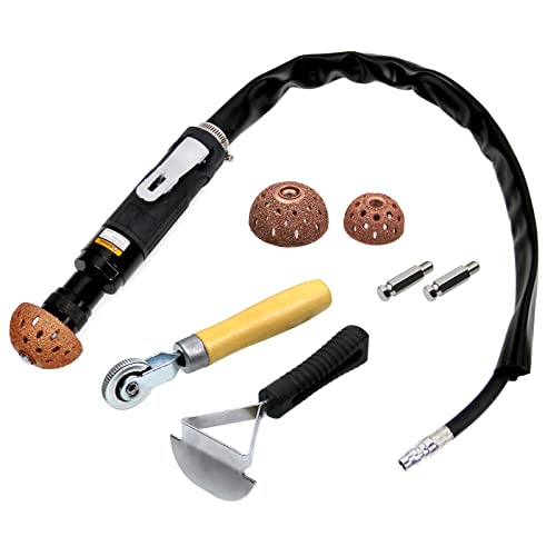 RYANSTAR RACING Tire Repair Set Includes 2500rpm Low Speed Air Tire Buffer Tire Patch Roller Tire Inner Liner Scrapper 3Pcs Tungsten Steel Buffing Wheel 42mm 55mm
