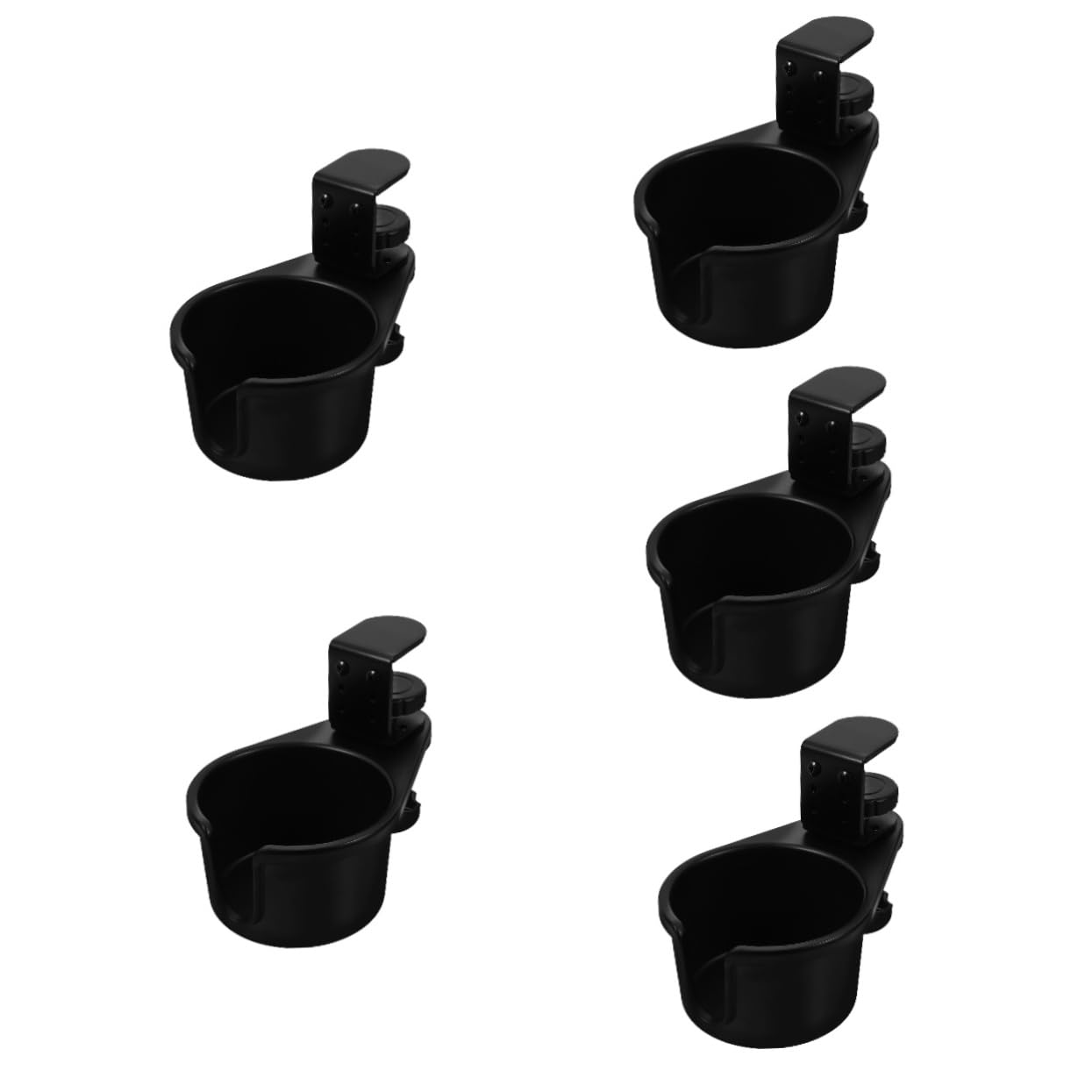 GLEAVI 5piezas Soporte De Bebidas Abrazadera Giratoria Para Mesa Soporte De Taza y Botella De Escritorio Para Oficina y Hogar