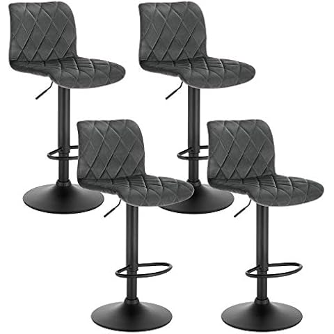 Lestarain Set of 4 Velvet Bar Stools Cover