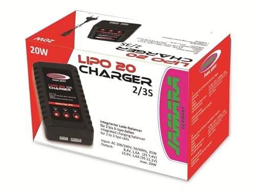 JAMARA Ladegerät LiPo 20 2S/3S mit integriertem Balancer