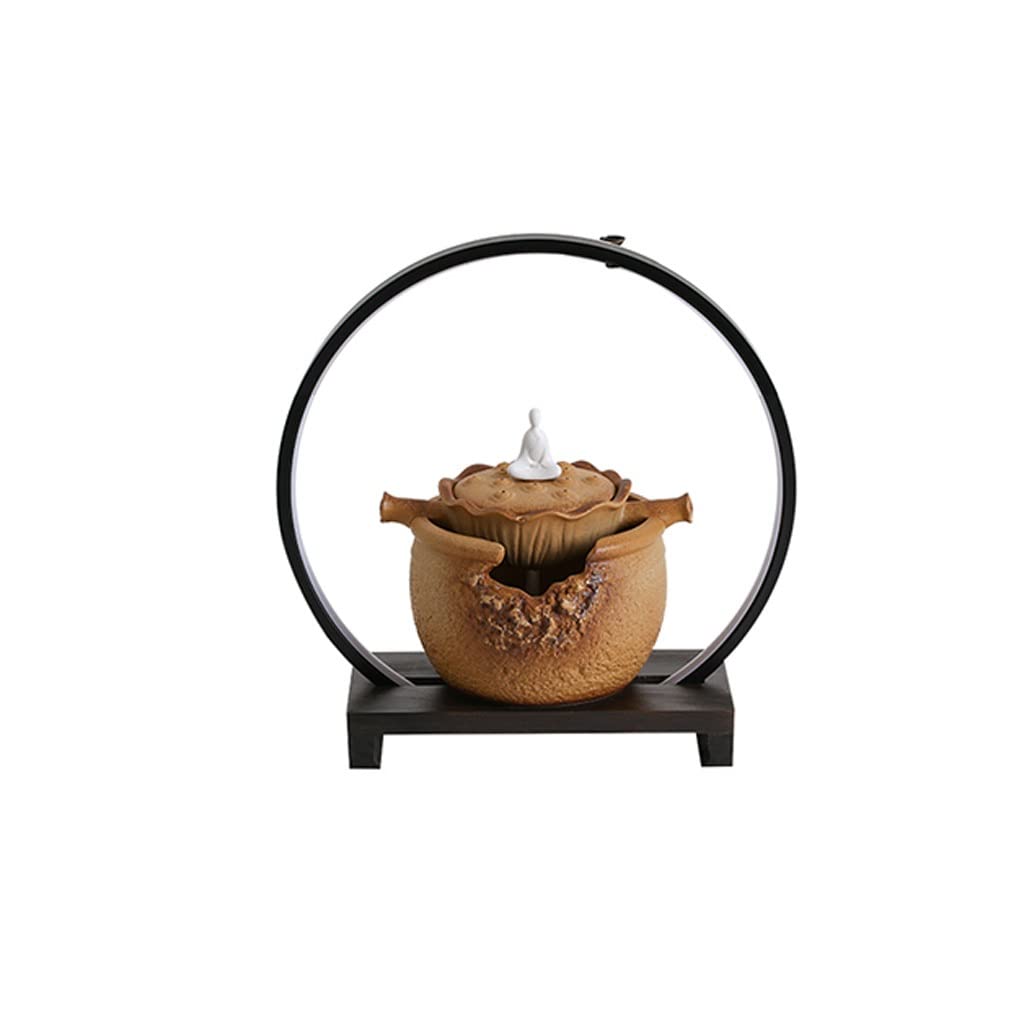 Fontaine de bureau contre le stress de la maison avec lampe B