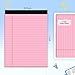 3 pcs Legal Pads 8.5 x 11 Note Pads, Colored Legal Notepads 8.5 x 11, Notebook Wide Ruled Paper, Micro Perforated Writing Pads, Lined Paper Pads, Pad of Paper for Office Home School, 30 Sheets/Pack