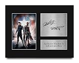 HWC Trading Anthony Mackie & Sebastian Stan The Falcon and the Winter Soldier Gifts Printed Signed Autograph Picture for TV Show Fans - US Letter (ID-008561)
