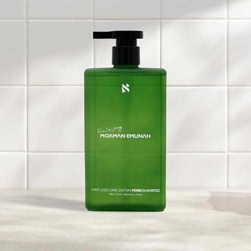 MOAMAN EMUNAH PDRN �V�����v�[, ���̖т̑����P�A�V�X�e��, 340ml, �ΐF�{�g��, ���Z�x�\�f�B�E��DNA�z��