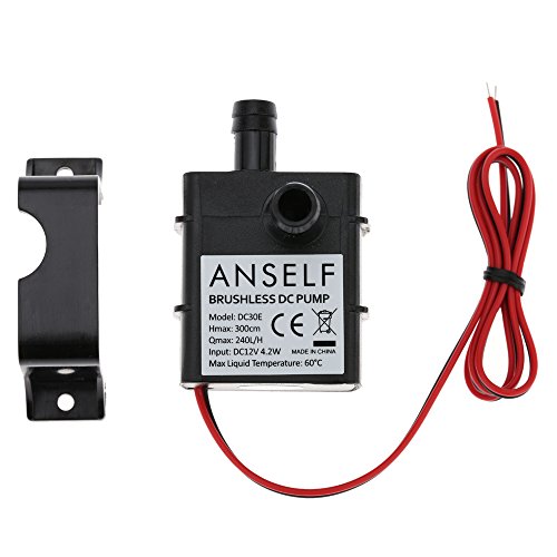Anself Ultra-Quiet Dc12V 4.2W Water Oil Pump Waterproof Submersible For Pond Fountain Circulating #TOP5