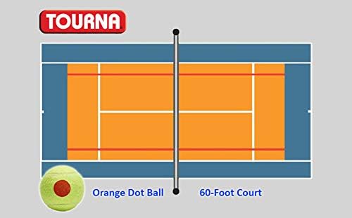 Miniatura 6 de Tourna Orange Dot - Pelotas de tenis de baja compresión