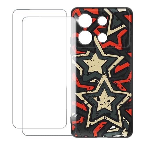 UOGNADGD Xiaomi Redmi Note 13R Pro 5G �Ƃ̌݊������� �J�X�^���J���t���P�[�X�{�����K���X�ی�t�B����2���t�� ? �Ռ��z�������h�~ (��)