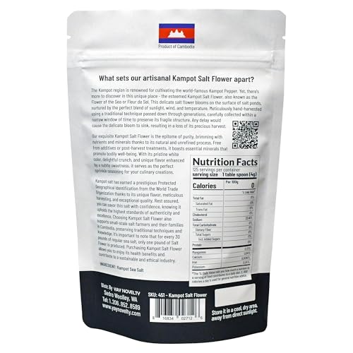 Kampot Sea Salt Flower 1.1 lb / 500g miniatura 2