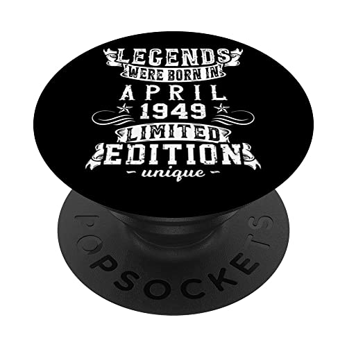 Cumpleaños Abril 1949 Edición Limitada Regalo April PopSockets PopGrip Intercambiable