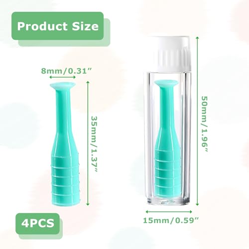 4 Stücke Kontaktlinsen Einsetzhilfe,Weiche Kontaktlinsen Entferner,Kontaktlinsen Entferner Weiche Linsen,Kontaktlinsen Hilfe Zum Einsetzen,Kontaktlinsensauger,Fur Reisen Und Alltag