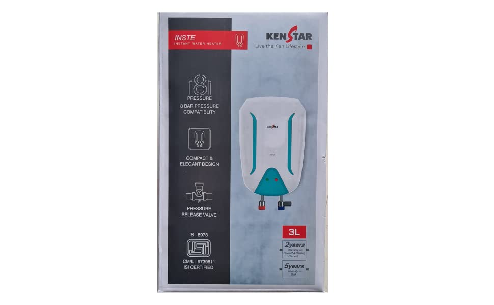 Buy Kenstar Inste Instant Water Heater 3L. Online at Low Prices in India -  Amazon.in