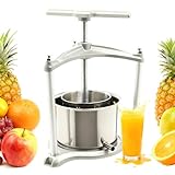 Pressa per vino di frutta, spremiagrumi in acciaio inossidabile da 3 litri, pressa idraulica per l
