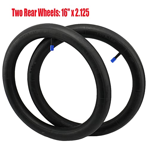 Image of 16''x2.125 and 12.5''x2.125 (2+1) Inner Tubes Compatible with Stroller Revolution SE /Pro /Flex /SU /Ironman Tire Tube,Made from BPA /Latex Free Premium Quality Butyl Rubber,by FYSHIQING