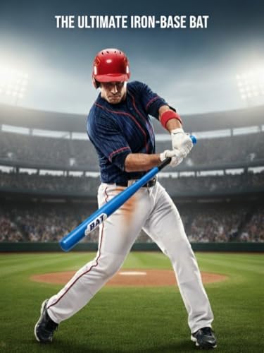 Image of Morex Baseball Bat | 32 Inch | Heavy Duty Steel Metal and Aluminium Alloy Sports Bat with Anti-Slip Grip for Baseball Game, Best for Beginners, Training and Self Defense. (Blue)