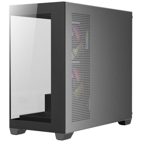 Image of Antec CX300 ARGB Mid Tower PC Case Black High Airflow Mesh 3 ARGB Fans Included