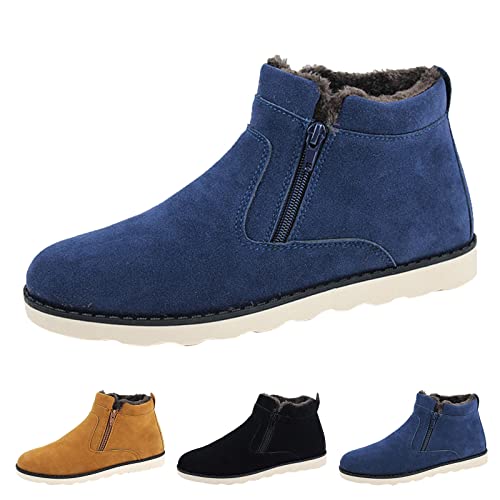 Bottes de neige chaudes et imperméables à fond plat pour marche - 7
