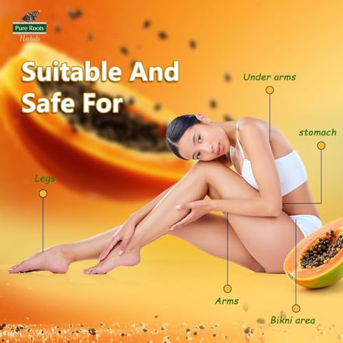 Image of Pure Roots Hair Removal Cream 50g Pack of 3 Combo (PAPAYA 50G PK2)