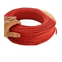 Cavo Elettrico Tessile Da 10 M, Cavo In Corda Di Canapa Intrecciata Retro 2x075 Mm2 2 Fili Intrecciati Per Lampada A Sospensione Fai Da Tenero 91786240 - Foto 10