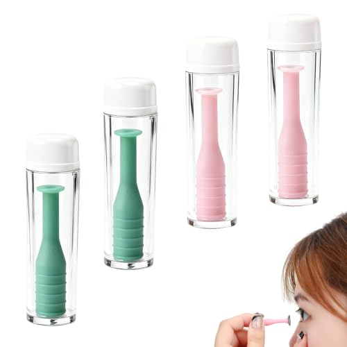 Jetstream 4 Piezas Ventosas Lentillas, Quita Lentillas, Chupa para Retirada de Lentillas, Ventosas para Ojos de Cristal, Ventosa para Lentes de Contacto de Silicona, para Lentes Blandas y Duras