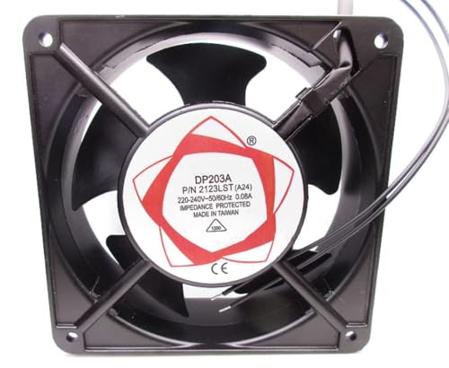 DP203A P/N 2123LST 220/240V 0.08A 50/60Hz 120x120x38mm 2-Wire Cooling Fan