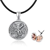 Elephant Locket Necklace 925 Sterling Silver Animal Elephant Pendant Photo Necklace That Holds Pictu