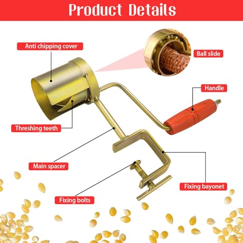 Image of 2Pcs Manual Hand Crank Corn Thresher Sheller