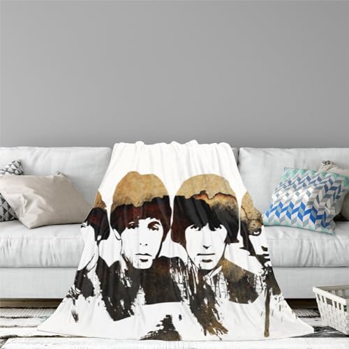 Couverture imprimée en 3D avec motif The Beatles, couverture polaire en flanelle douce et moelleuse, chaude pour l’automne et l’hiver, jeté de canapé en peluche, couvertures pour adultes (100x130cm) - Les Beatles, Paul McCartney, John Lennon, RIngo Starr, George Harrison Couverture imprimée en 3D avec motif The Beatles, couverture polaire en flanelle douce et moelleuse, chaude pour l'automne et l'hiver, jeté de canapé en peluche, couvertures pour adultes (100x130cm) – Image 8