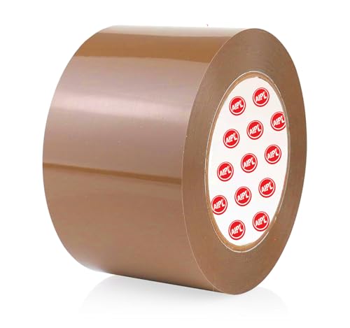 Image of AIPL Heavy Duty Gold Category Brown Packing Tape Packaging Tape Refill Rolls 1 Rolls 72MMX100MTR for Sealing Moving Shipping Office&Storage