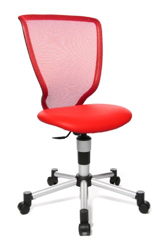 Topstar 71487S01 Titan Junior, Schreibtischstuhl, Kinderdrehstuhl, Jugenddrehstuhl, Netzrückenlehne und Bezugsstoff rot Topstar 71487S01 Titan Junior, Schreibtischstuhl, Kinderdrehstuhl, Jugenddrehstuhl, Netzrückenlehne und Bezugsstoff rot