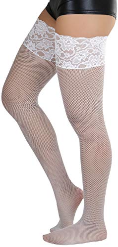 Image of ToBeInStyle Women's Thigh Highs With Smooth Silicone Lace