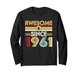 Photo Gallery awesome since 1961 classic year birth of birthday vintage maglia a manica Photo Gallery awesome since 1961 classic year birth of birthday vintage maglia a manica