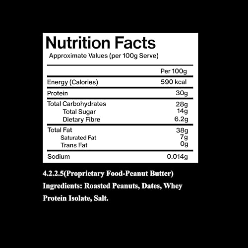 Image of Chase High Protein Peanut Butter Creamy 400g | With Isolate Whey & 120g Protein in Jar | 12g Per Serve | Smooth Biscoft Flavour with Chunks | Healthy Nut Butter Spread for Breakfast, Fitness, Gym