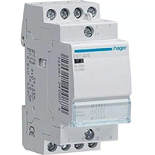 Hager ESC425 Installationsschütz 25A 4 Schließer 230V