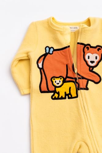 Image of monica + andy Double Zipper One Piece, 100% Organic Baby Clothes for Girls & Boys, Unisex, Preemie, Newborn & Infant Sizes