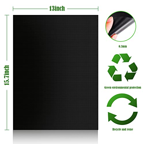 Nuokbony 6 Stove Burner Covers Pack Bbq Grill Mat For Outdoor Grills Baking Mats Reusable And Easy To Clean Non-Stick Reusable Grilling Mats 15.7 X 13 Inch Multifunction (Black) #TOP1