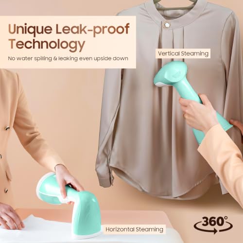 Image of Portable Hand Held Steamer for Clothes - 1350W Handheld Clothes Steamer, 15S Rapid Heating, Garment Wrinkle Remover Fastly Make Clothes Soft, Large-Capacity Iron for Hotels /Travel