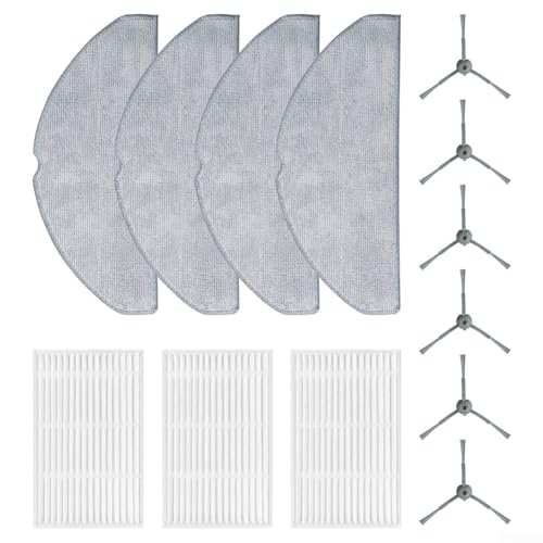 Kit de rechange pour aspirateur robot Haier HSR Home M3 avec brosses latérales, filtres HEPA et serpillères
