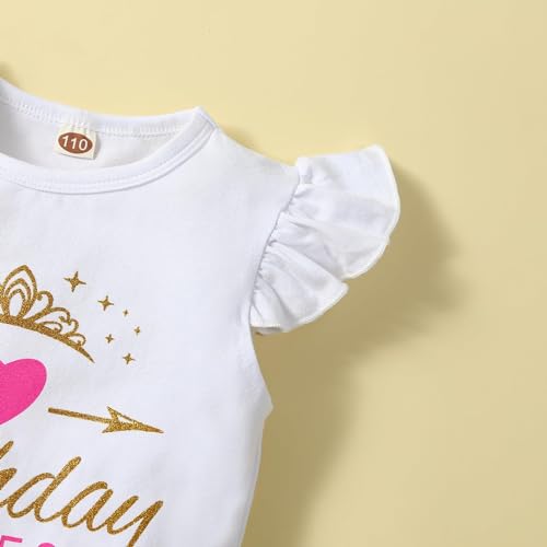 Toddler Kids Baby Girls Birthday Princess Outfits Sleeve Ruffle Shirts + Dot Bubble Tutu Skirt 2PCS Dresses4