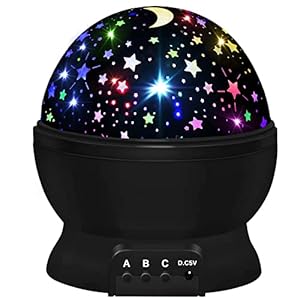 Night Light for Kids,Boys Toys for 3 4 5 6 7 8 Year Old Boys,Star Projector 360 Degree Rotation – 4 LED Bulbs 16 Light Color Changing with USB Cable,Lamp Ceiling Lights for Kids Bedroom