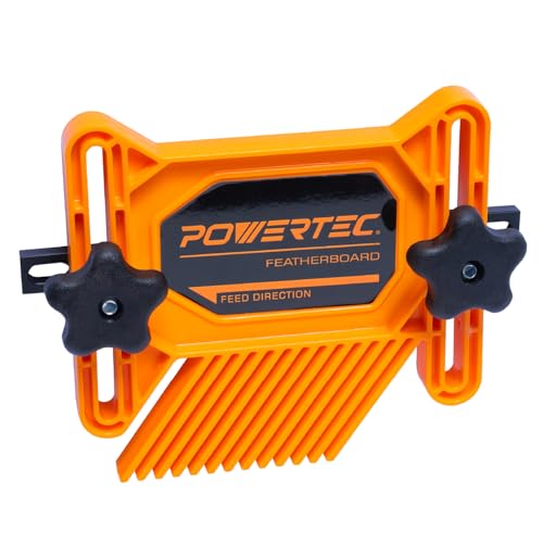 POWERTEC Universal Featherboard for Table Saw, Router Table, Router Fence