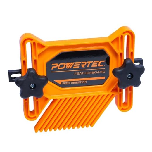 POWERTEC 71468 Dual Universal Featherboards for Multi-Functional Woodworking w/Flex and Miter Lock System – 1 Pack