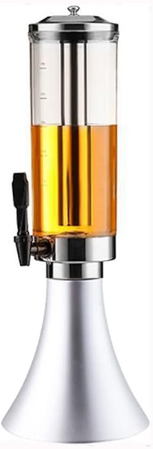 3 Liters Tabletop Chiller And Beverage Dispenser Beer Tower With Ice Tube Chill Rod For Party Bar Restaurant