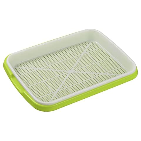 Valink Sprouting Tray, Microgreens Growing Kit. Plastic Seedling Tray Double-layer Bean Sprouts Grow Tray Hydroponic Flower Basket Home Garden Nursery Pots Cover