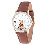 Disney-Mens-Winnie-The-Pooh-Analog-Quartz-Watch-with-Patent-Leather-Strap-Brown-18-Model-WDS000765