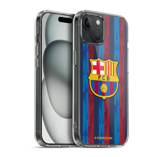 Coque Gel iPhone 15 Plus FC Barcelona MagSafe Etui Protection Militaire Head Case Designs