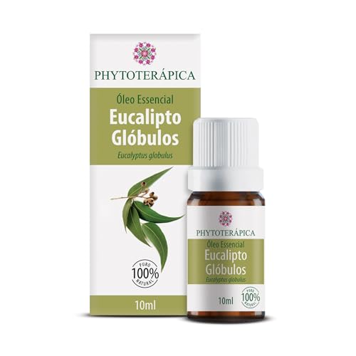 Óleo Essencial de Eucalipto Globulus Phytoterápica, 10ml, para Difusor, Massagem e Aromaterapia, 100% Puro e Natural