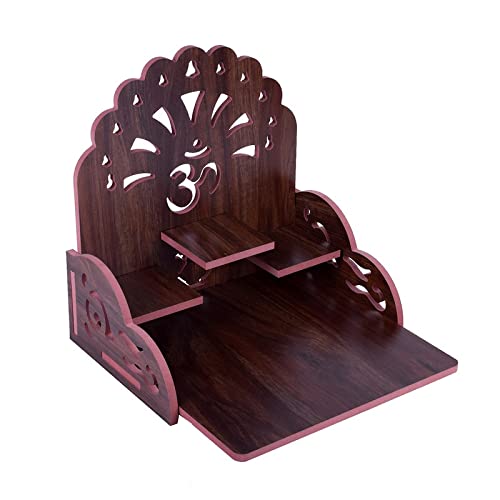 Krupasadhya Mandir for Pooja Home Decoration Wall Hanging Beautiful Wooden Plywood Temple Engineered Wood Home Temple Solid Wood, Engineered Wood Home Temple 2