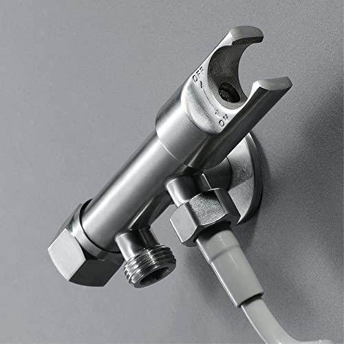 Kit pulvérisateur de toilettes à main avec robinet en acier