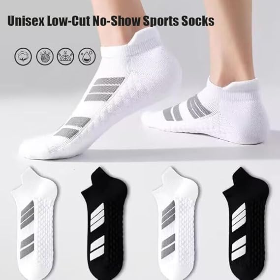Upliftjoys Unisex Low-Cut No-Show Sports Socks,10-Pack Anti-Slip Thickened Wear-resistant Unisex Sports Socks2